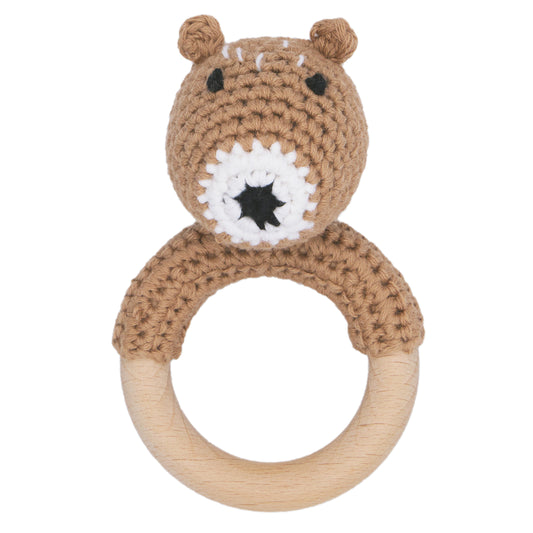 Brown Bear Baby Rattle
